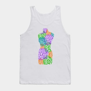 Floral Dress Form Tank Top